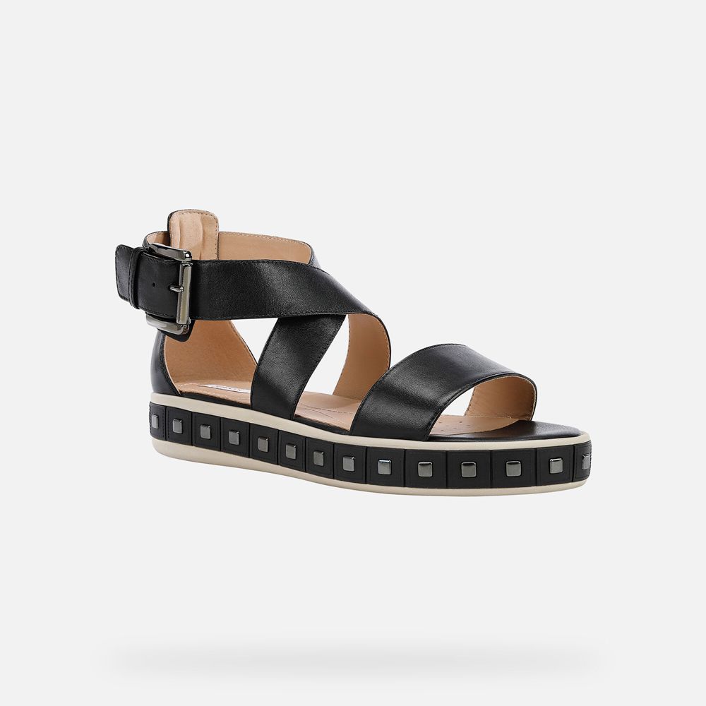 Geox Sandals Black Leelù - Geox Womens Shoes - DONWPS862